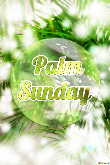 Palm Sunday palm background