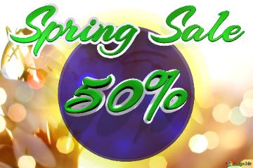 Spring Sale -50% Spring Background
