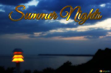 Summer Nights  Sea Evening Background