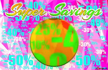 Super Savings   Polygon Sale background