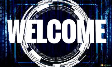 Digital Sign Welcome Slide Background