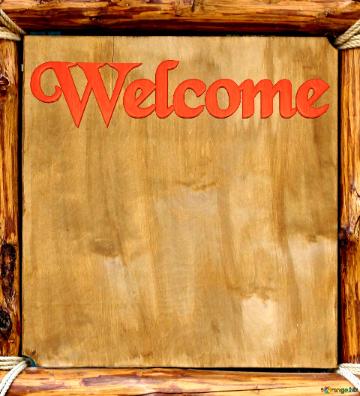 Welcome  Wooden Board