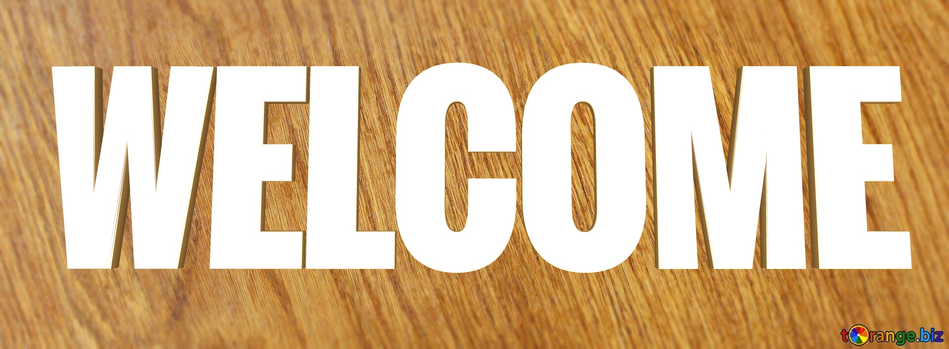 Wooden sign welcome Cover. Wood texture. №0