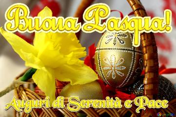 Buona Pasqua! Auguri Di Serenità E Pace  Easter Background