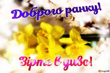 Доброго ранку! Вірте в диво!  In a single bloom, we find a world of wonder.