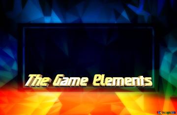 The Game Elements   Gradient Polygon Layout Design Template