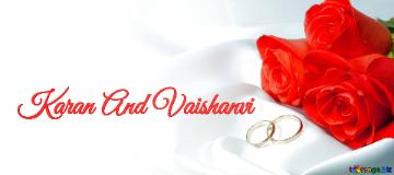Karan And Vaishanvi  Invitation Wedding Background