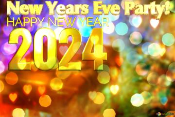 New Years Eve Party!  Happy New Year 2024 Background