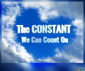 We Can Count On The CONSTANT  Heart clouds dark frame blank card