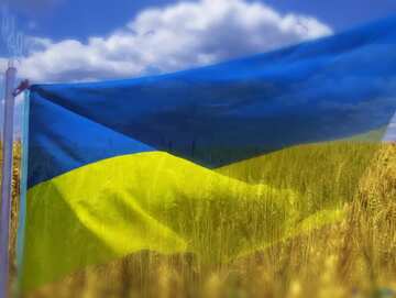 FX №68 The Flag Ukraine blurring