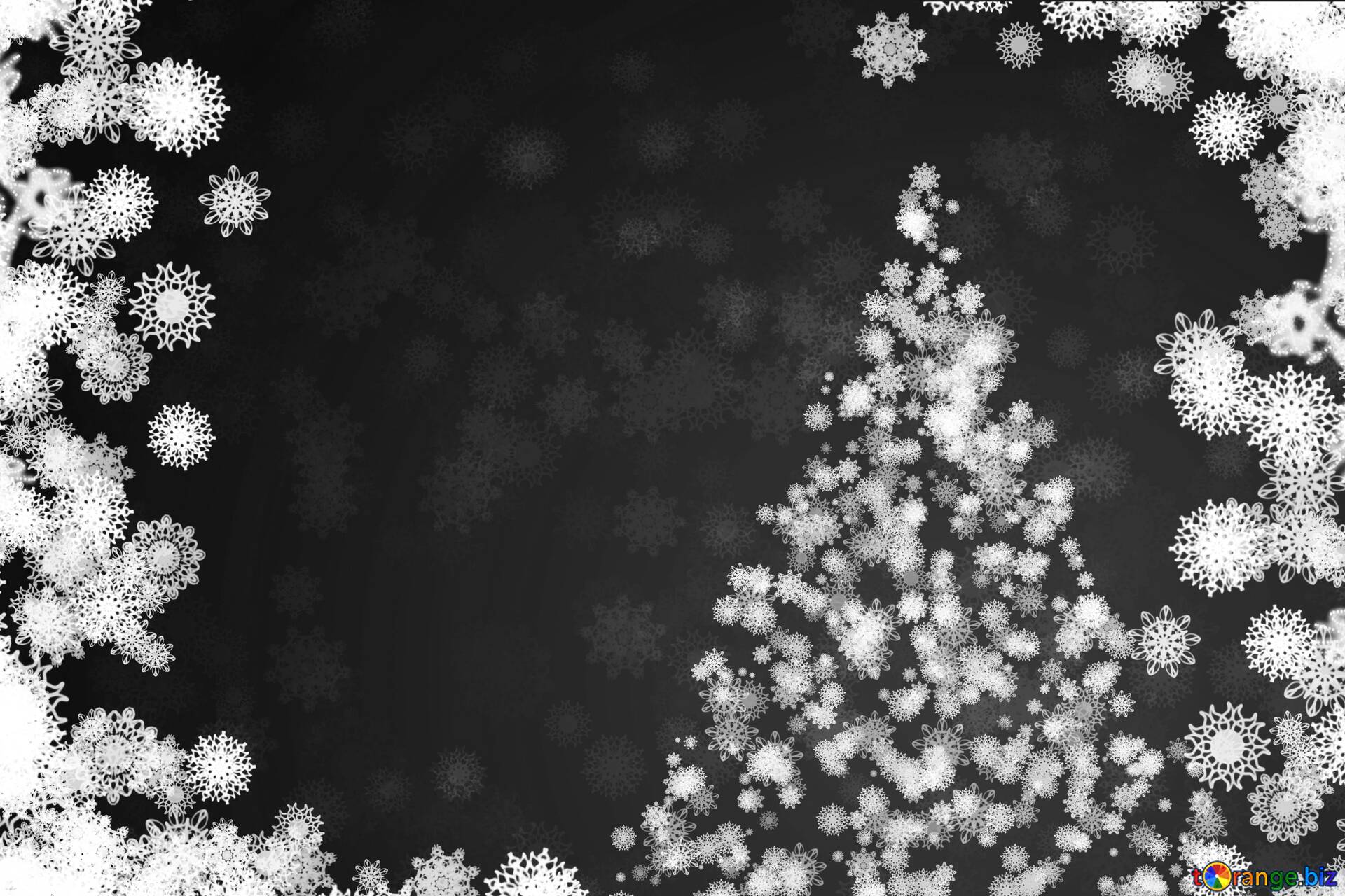 Christmas gray background black and white №1934
