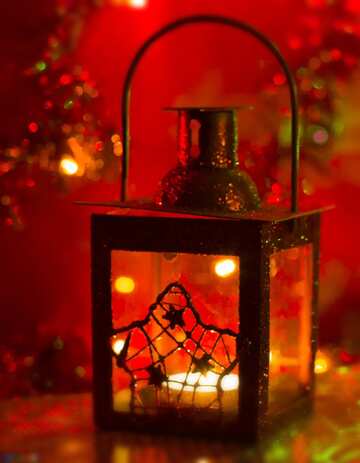 FX №1965 Red color. New Year Lantern.