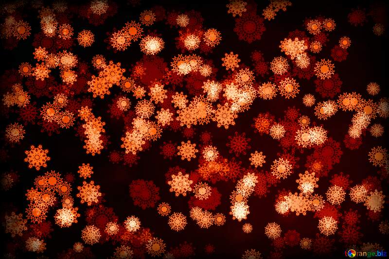 Background red  snowflakes №40699