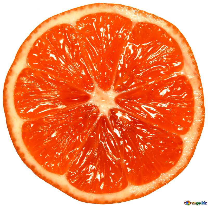 Orange color. Mandarin isolated. №40746