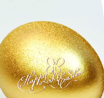 FX №100599 Gold  easter Egg happy easter