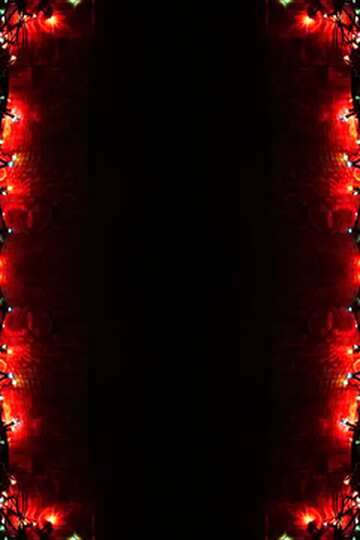 FX №101793 A dark frame background with Christmas Garland