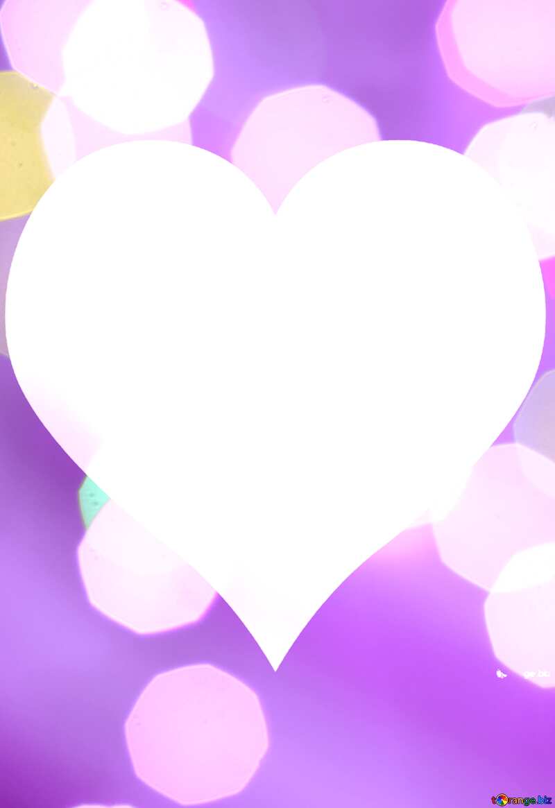 love background of bright lights heart shape №24618