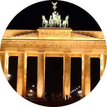 FX №103922 The Brandenburg Gate circle frame