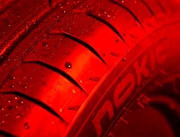FX №105290 Car tires red
