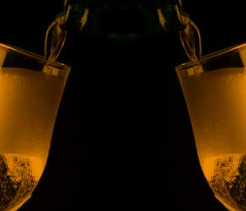 FX №105795 Champagne in glass blank background