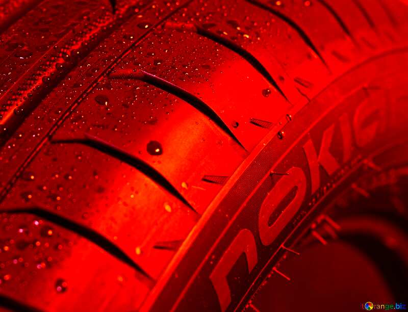 Car tires red №24100