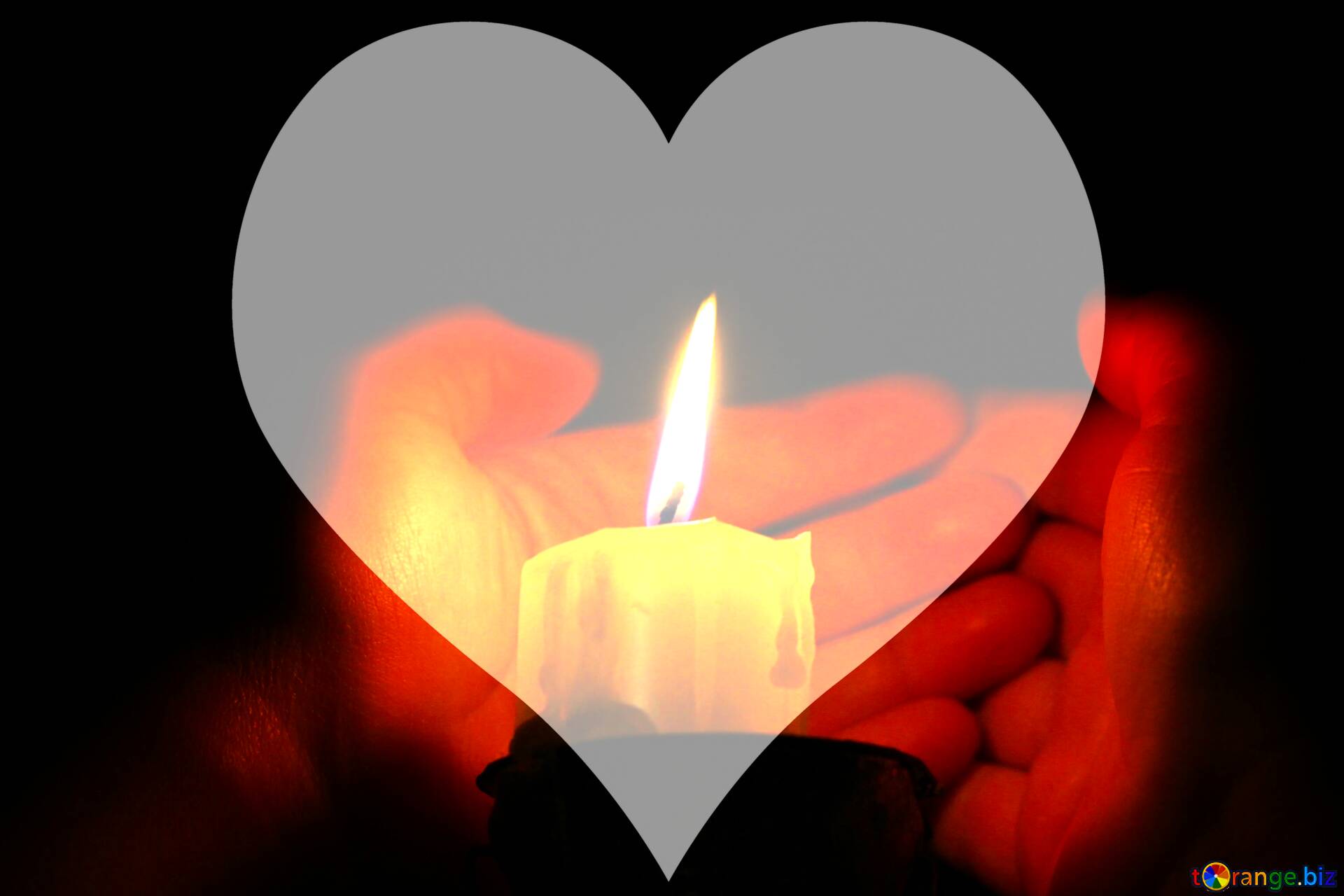Download free picture Hands of love candle heart on CC-BY License ~ Free Image Stock tOrange.biz ~ fx №106844