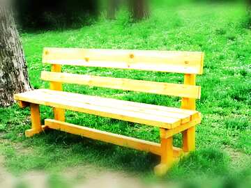FX №106132 wooden park bench