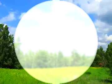 FX №108484 paisagem de uma natureza com um circulo branco no meio