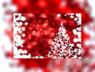 FX №109174 Christmas tree clipart fuzzy border red
