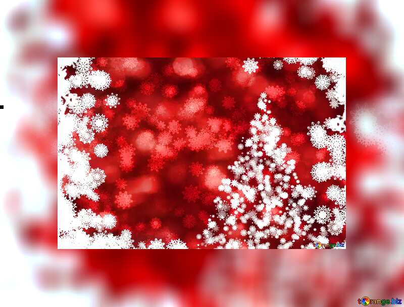 Christmas tree clipart fuzzy border red №40702