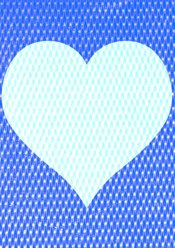 FX №110641 blue heart nibbling