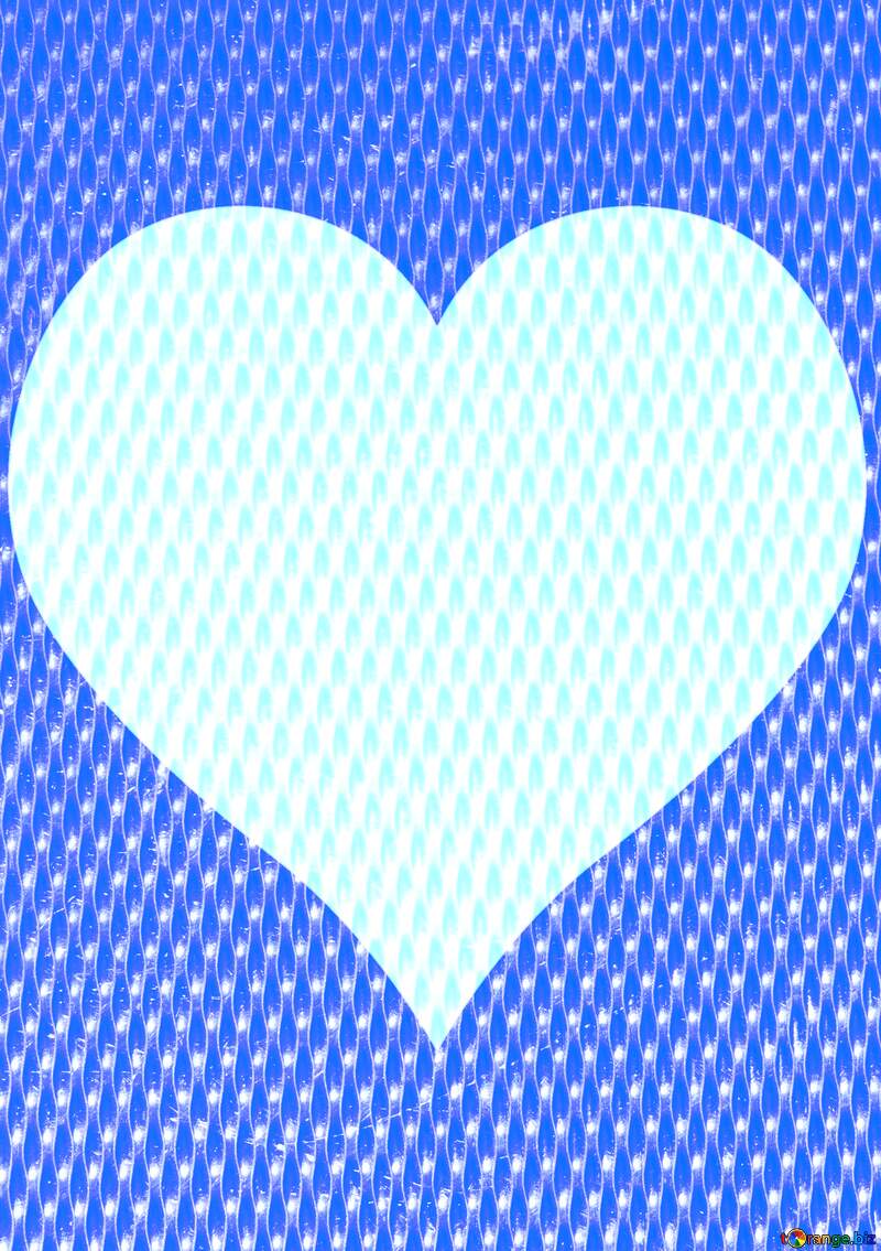 blue heart nibbling №5641