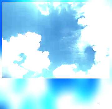 FX №112279 Sky with clouds blank motivations card