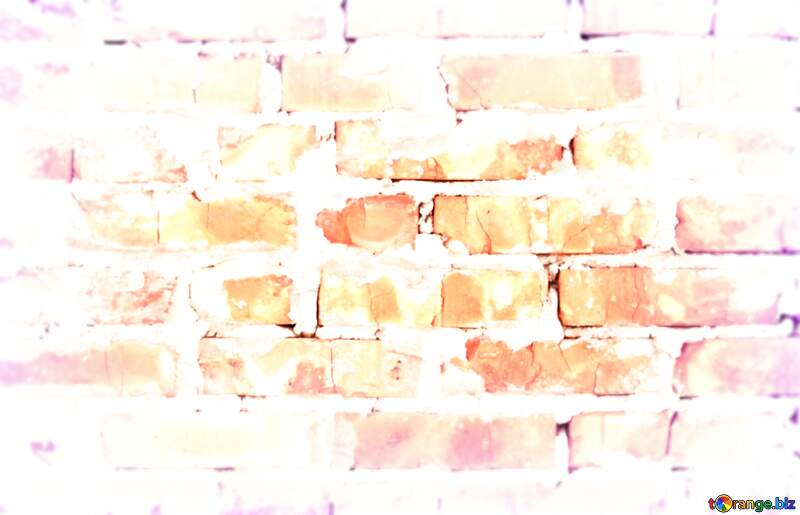 Red brick wall texture blur white  frame №816