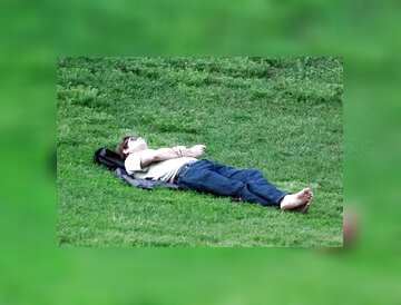 FX №114668 Man lying on the grass