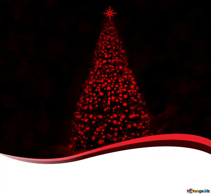 christmas tree red №40739