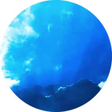 FX №115974 Dark blue sky circle frame