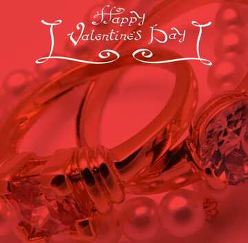 FX №115670 happy valentines day with jewelry and red screen