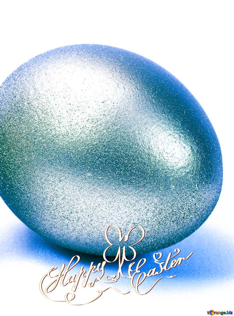 Blue Easter egg     №8235
