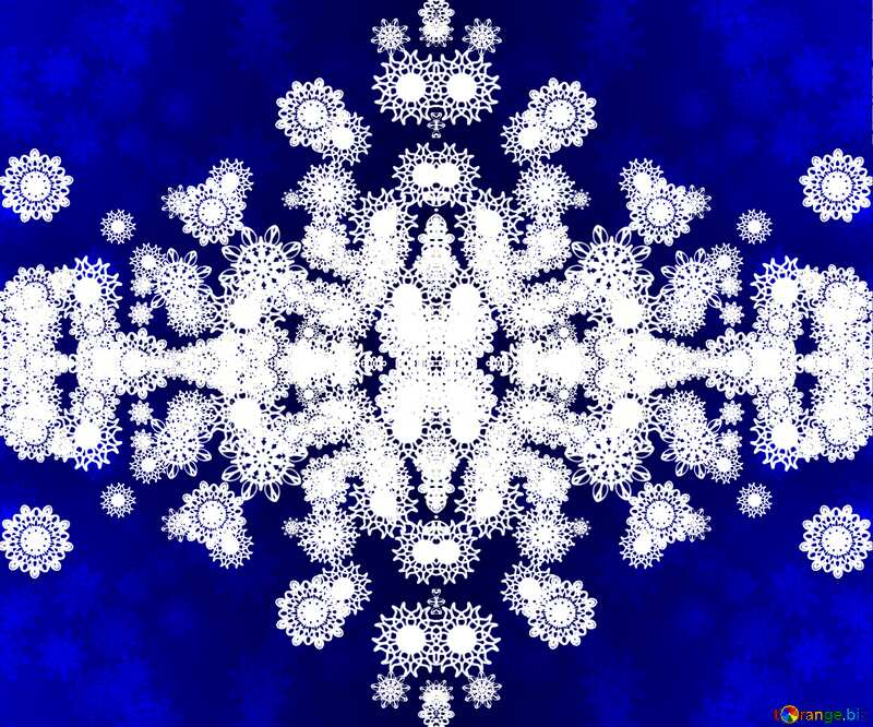 Blue Christmas pattern №40710