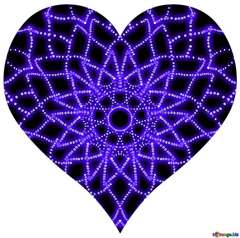 Net shaped heart №40089
