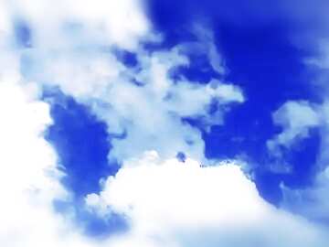FX №118960 sky with clouds shaped like a head