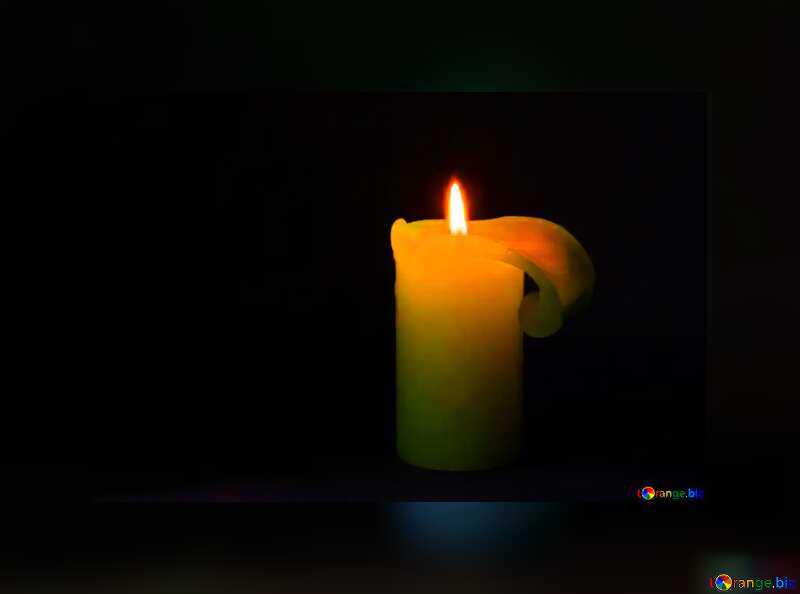 Candle  crying dark background №6179