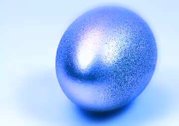 FX №119477  Metal blue  egg