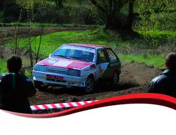 FX №121924  Rally car card