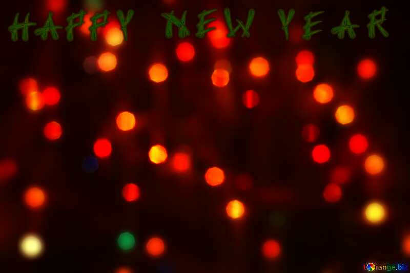 blurred Christmas HAPPY NEW YEAR background №24607