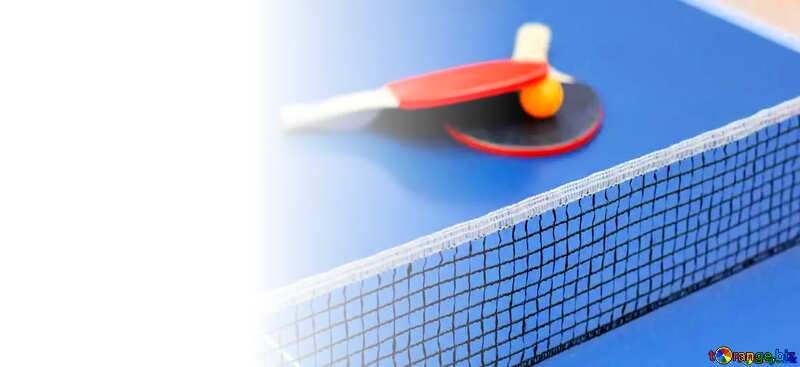 Ping-pong left white background №40980