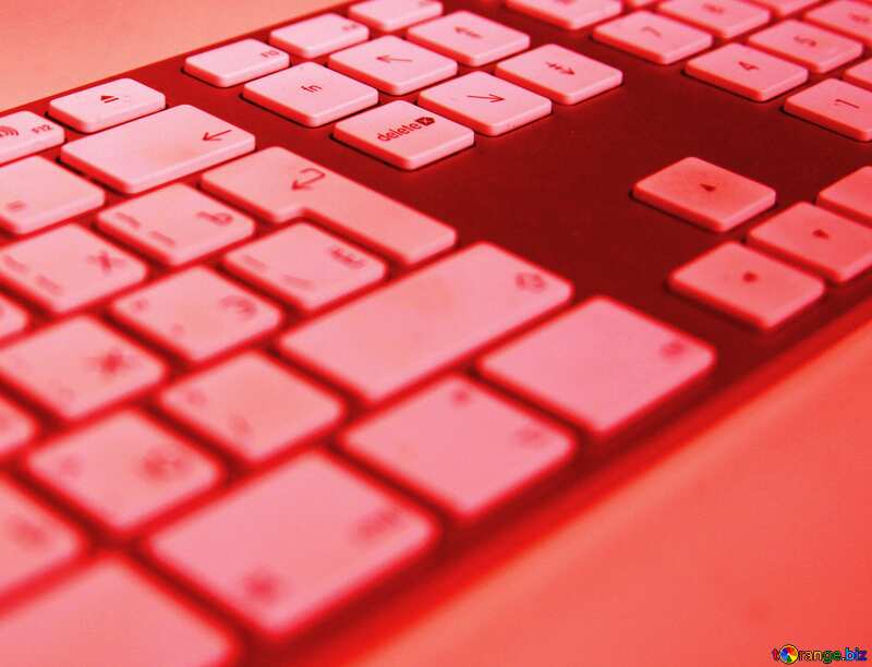 Red  Keyboard computer №921
