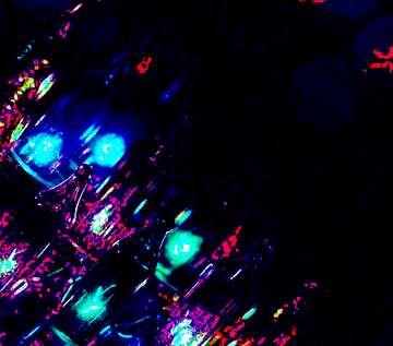 FX №129082 Christmas blue lights