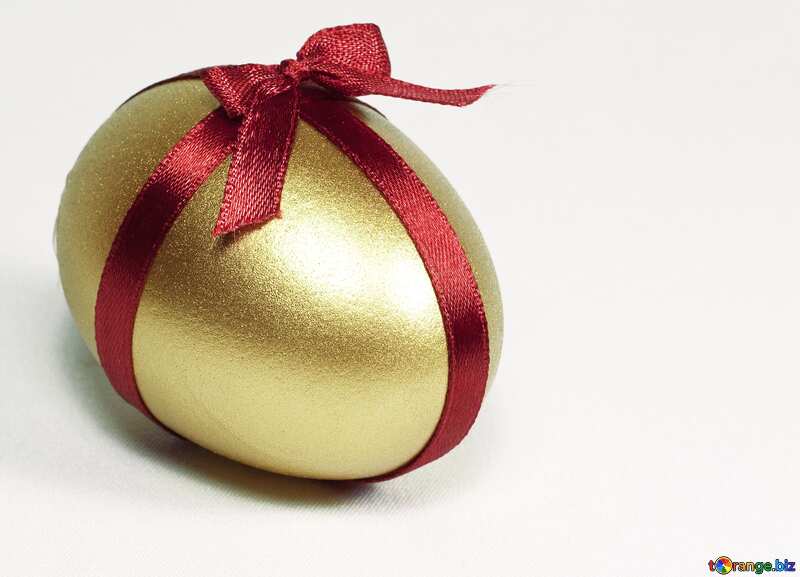Золотое яйцо с бантиком №8226
